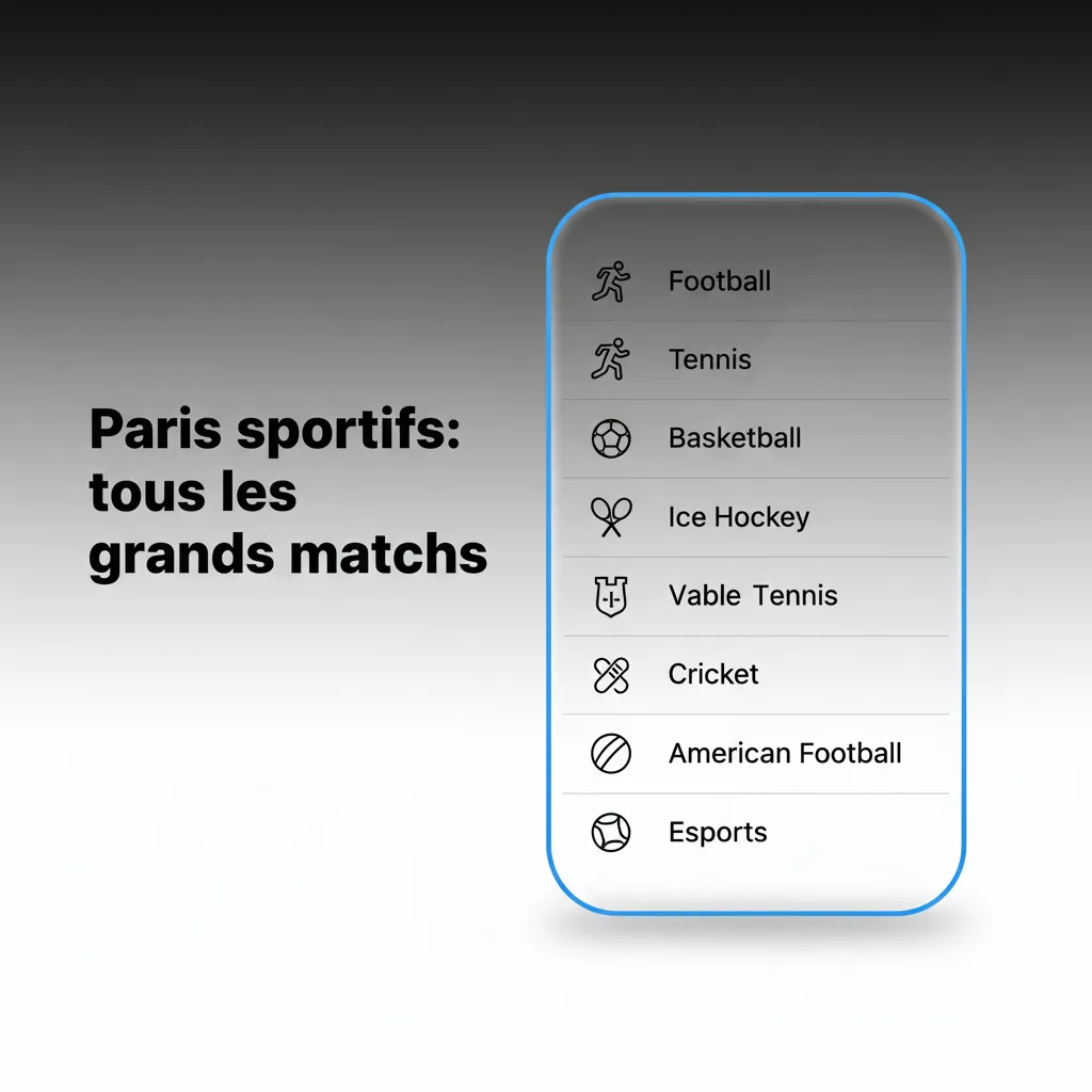 Bannière de paris sportifs couvrant foot, basket, tennis, boxe/MMA, marchés avant‑match et live en Afrique et Europe.