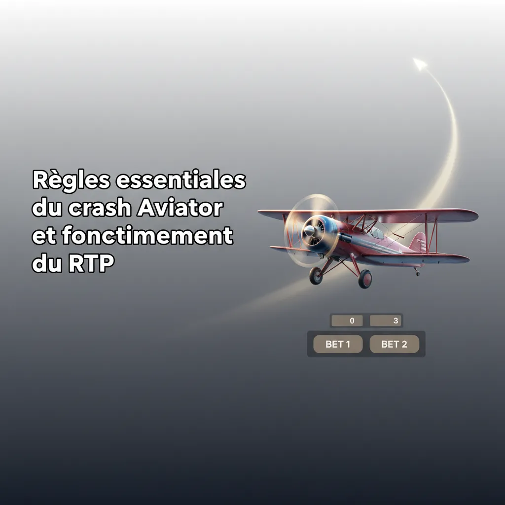 Infographie du jeu Aviator: avion, multiplicateur qui monte, cashout avant crash, règles clés et RTP 97%.