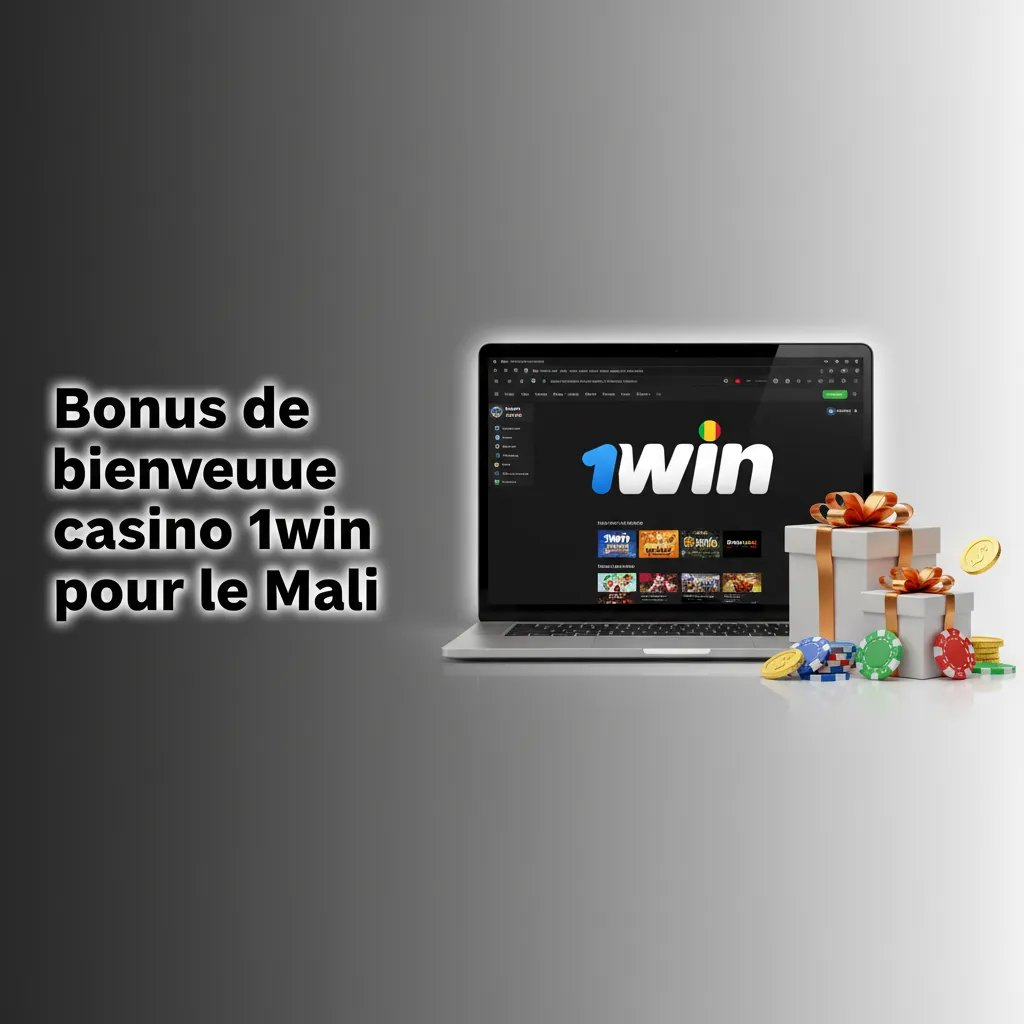 Visuel promo casino 1win au Mali: bonus de bienvenue +500% jusqu’à 575 000 CFA, exigence de mise 30x.